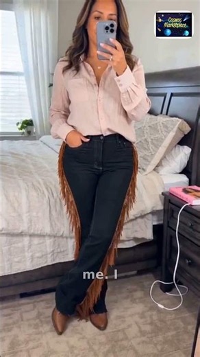 GJG Denim | Judy Boot Cut Fringe Jean in Black Denim - 34 Inseam