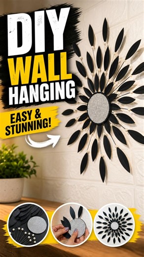 How To Make Atheistic Beautiful Wall Hanging At Home #diy #craft #wallhanging #handmade #ytshorts