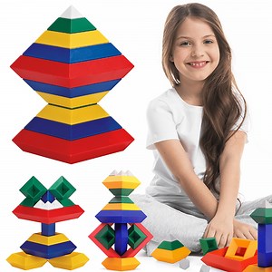 Richgv Building Blocks Stacking Toys for Kids Stacker Toy 3D Pyramid Cube,Creative Educational Toys for Kids Preschool Learning Toys Stacking Block, Children DIY Assembly Magic Model Puzzle - Walmart.com