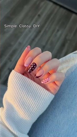 The Perfect Chocolate Berry Nail Combo 🍫💞 | DIY Salon Secret