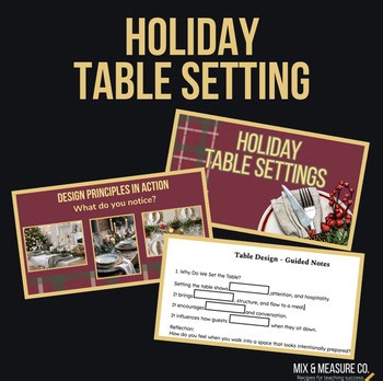 Holiday Table Setting - Christmas