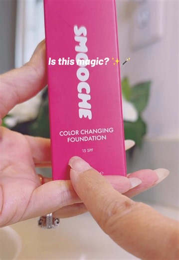 I was SO skeptical about a color-changing foundation 😭 but watching it adjust as I blended was actually so satisfying. Smooche Color Changing Foundation ✨ Results may vary depending on skin tone, undertone & application. #Smooche #ColorChangingFoundation #FoundationTok #MakeupTok #TikTokShop