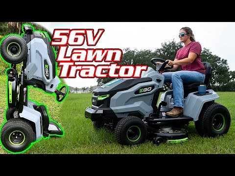 BATTERY POWERED TRACTOR - EGO T6 42 inch Lawn Tractor Review