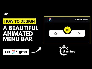 How to Design a beautiful animated menu bar | Tekglide figma tutorial