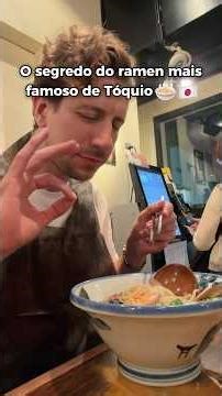 O SEGREDO DO RAMEN MAIS FAMOSO DE TÓQUIO