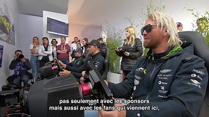128K views · 144 reactions | The Aston Martin Racing drivers visited the TOTAL stand in the 24 Heures du Mans village this morning, to meet their fans and have some good fun with the simulators and the slot cars! Make sure to pay us a visit and have fun with us if you're at the track this week! | TotalEnergies x Racing | Facebook