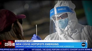 112K views · 744 reactions | NEW OUTBREAK: The U.S. will likely reach 1 million COVID-19 deaths within the week as cases rise in hotspots in New York, New Jersey and New England. https://gma.abc/3930Uce | Good Morning America | Facebook