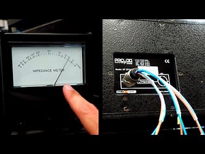 HOW TO CHECK THE LINE ARRAY HIGH, MID & LOW WAYS WITHOUT A CROSSOVER OR AMPLIFIER - IMPEDANCE METER