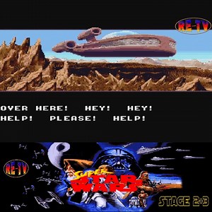 Super Star Wars Stage 2-Landspeeder Stage 3-Outside Sandcrawler | Retro-Entertainment TV