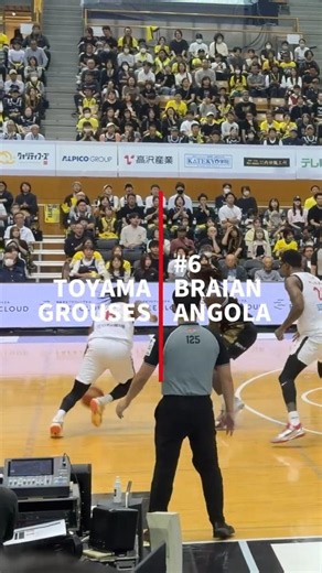 【高精度スコアラー】外からも内からも狙い撃つ！ブライアン・アンゴラ選手の圧倒的オフェンス集！🏀🐔🔥#Shorts #富山グラウジーズ #グラブー