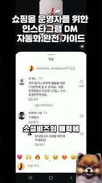 쇼핑몰 운영자를 위한 인스타그램 DM 자동화 완전 가이드 '소셜비즈'