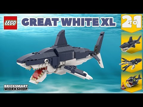 Great White XL MOC LEGO 31088 Alternate Digital Build