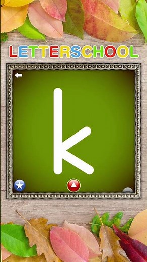 Learn to write Lowercase Letter K of the English Alphabet | Letter School ABC Games