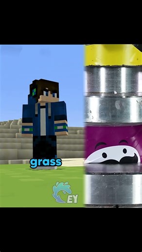 Minecraft but I can't touch grass 😨 #short