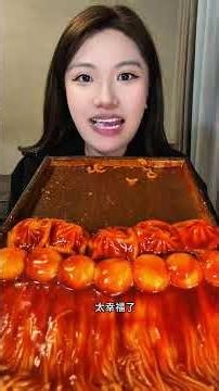 SPICY FIRE NOODLES 🤤 🔥 Fire Mushrooms, Korean Beef Intestine, Chicken & Sausage Mukbang ASMR