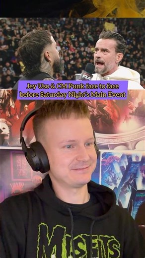 It’s CM Punk vs. Jey Uso at SNME! #WWERaw #ProWrestling #WWEFan #JeyUso #CMPunk #WrestlingReaction