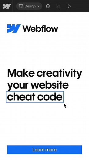 Power your brand’s performance with the first AI-native Website Experience Platform built for modern marketing teams. | Webflow | Facebook