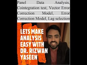 Panel Data Analysis (4) Vector Error Correction Model (VECM)/ECM in Eviews with English subtitles