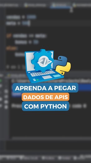 Hashtag - Python, JavaScript, SQL & Ciência de Dados on Instagram: "Aprender a pegar dados de APIs com Python abre muitas possibilidades na prática 📡 📲 Clica no link e acesse o minicurso gratuito. #Python #APIs #Programacao #Dados #Tech"