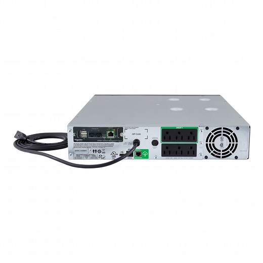 SMT1500RM2UCNC - APC Smart-UPS, Line Interactive, 1500VA, Rackmount 2U, 120V, 6x NEMA 5-15R outlets, SmartConnect Port Network Card, AVR, LCD | Schneider Electric USA