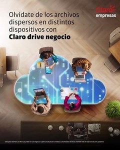 No pongas en riesgo la información de tu empresa. Con Claro drive negocio tus archivos estarán mas protegidos y centralizados en la nube. Escríbenos y #SeamosAliados en tu crecimiento: https://www.clarocloud.com.pe/portal/pe/cld/productos/colaboracion/drive/#!/ | Claro Empresas Perú