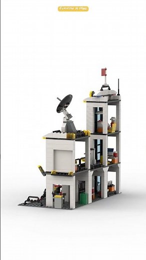 How to Build a Realistic Police Station with Building Blocks! Step-by-Step Tutorial 🚔🏙️#lego #foryou