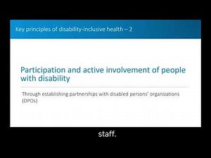Module 1 Video 3: Getting started in applying disability inclusive practice