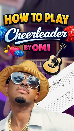 Cheerleader by Omi Guitar Tutorial #omi #throwback #guitarforbeginners