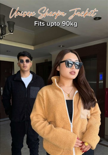 Premium Unisex Sherpa Jacket ❄️ ✅Fits upto 44 bust ✅Home Delivery all over Nepal 📍To order message us on insta turtle.wardrobe or whatsapp at 9705561417 💌 #fyp