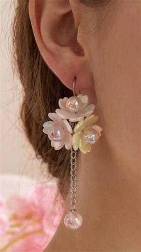 DIY earrings tutorial for beginners / Floral earrings #diy #earrings #easy