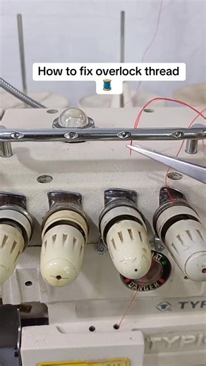 How to fix overlock thread 🧵 #olawestdiy #diy #sewing #overllock