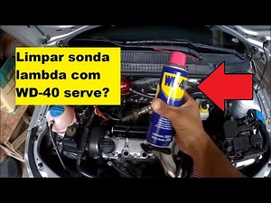 Clean lambda sensor with WD-40.