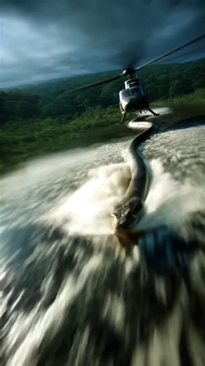 AI Filmmaker on Instagram: "In the heart of the Amazon jungle, one creature slithers above the rest on the food chain — the mighty anaconda. These massive serpents, often stretching over 20 feet in length and weighing more than 200 kilograms, are apex predators with no natural enemies once fully grown. Known for their stealth and sheer strength, anacondas ambush their prey silently from rivers and swampy waters, coiling around animals like capybaras, caimans, and even jaguars. Their constriction