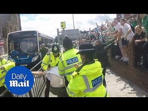 Football fans sing anti-IRA chants at Celtic supporters in Sunderland - Daily Mail