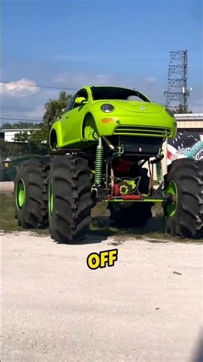 He converted his Car into Monster Truck 😱