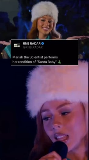 RNB RADAR on Instagram: "Mariah the Scientist performs her rendition of “Santa Baby” during ABC’s The Wonderful World of Disney: Holiday Spectacular  : @ryrybuckles : @abc"