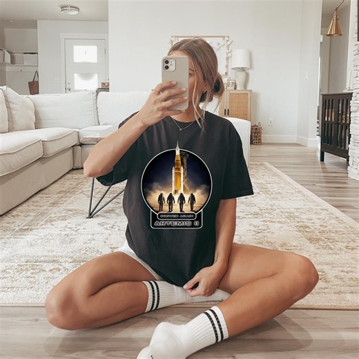 Artemis II Mission NASA Shirt, Crewed Again Space T-Shirt, Moon Mission Astronaut Graphic Tee, Science Teacher Gift, Astronomy Lover Top