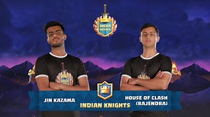 136K views · 15 shares | Competing in the first Clash Royale match up are the formidable force; Indian Knights! With one of India’s top pro players, Jin Kazama in their ranks along with top YouTuber House of Clash (Rajendra), Indian Knights will surely fancy their chances! Subscribe and Tune in!  YOUTUBE.COM/CLASHROYALEINDIAOFFICIAL #SuperFest #ClashRoyale #ClashRoyaleIndia | Clash Royale India | Facebook