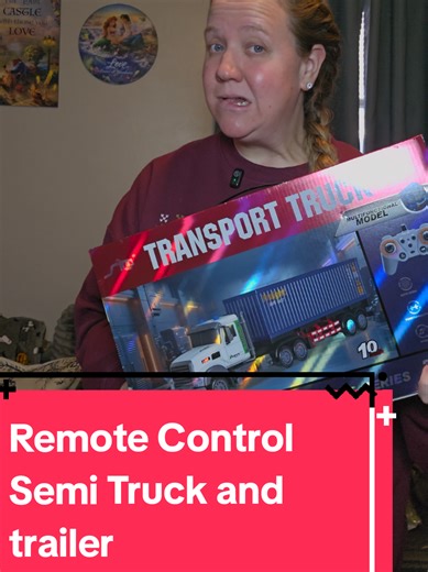 Remote Control Semi Truck and trailer! #rccar #remotecontrolcar #remotecontroltoy #tiktokshopcreatorpicks #christmasgiftsforkids