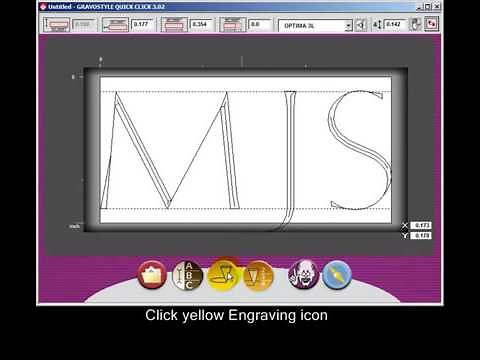 Gravograph M20 Machine Engraving on Pen with Quick Clip Software