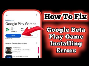 How To Fix Google Play Games Beta Installation Errors | Full Guide to Install Google Play Games