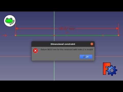 FreeCAD "Datum xx mm for the constraint with index xx is invalid" fixed