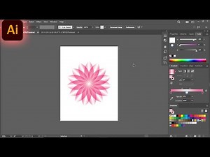 How to Draw Beautiful Flowers in Illustrator 🌸