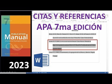 CITAS Y REFERENCIAS según NORMAS APA 7ma EDICIÓN (plantilla gratis)