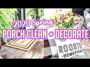 SPRING FRONT PORCH DECORATING IDEAS 2020 | CLEAN & DECORATE WITH ME