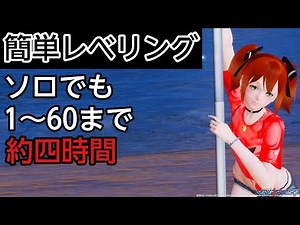【PSO2NGS】完全にソロで簡単レベリング!!約四時間で終わった方法を紹介！
