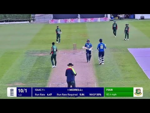 England U19 vs Bangladesh U19 | Live ODI Match