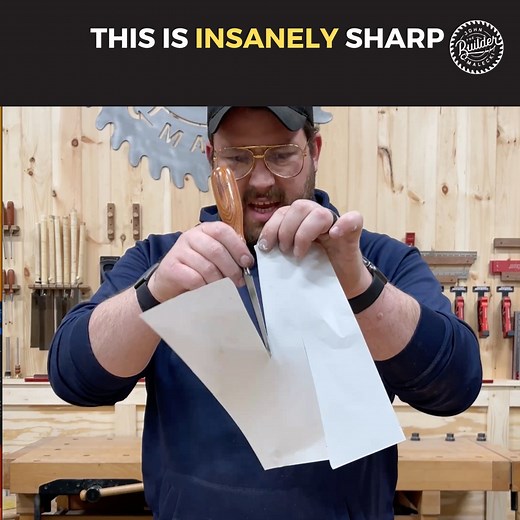 This is how you get an crazy sharp chisel. . . . #chisel #sharp #Crispy #diy #clean #woodworker #tipsandtricks #maker #woodworkingcommunity #projects #woodworking #maleckimob #satisfyingvideos | John Malecki