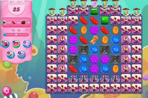 Tips and Walkthrough: Candy Crush Level 5687