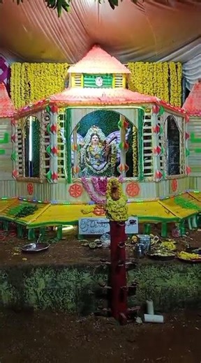 Sharadhe Decoration (ಶಾರದೆ ಅಲಂಕಾರ) refers to the beautiful decoration done for Goddess Sharadhe